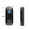 Przenośna ładowarka do hybrydy plug-in Besen PCD032 - wymiary jednostki sterującej Wymiary jednostki sterującej Besen PCD032 - 25 x 10 x 5 cm, ekran LCD z wyświetlaczem prądu 16A, przyciski TIME CURRENT DELAY
