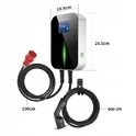 Wymiary wallboxa Besen 11 kW - sam wallbox Wymiary wallboxa Besen 11 kW - 19,5 x 29,5 cm, kabel ładujący ponad 6 m i przyłączeniowy 1 m