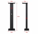 Wymiary słupka aluminiowego ST-716 Wymiary aluminiowego słupka do wallboxa ST-716 - wysokość 135 cm, płyta górna 28×21 cm, podstawa 28×18 cm, przekrój profilu ok. 12×6 cm