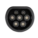 Kabel do ładowania samochodu elektrycznego 22 kW - złącze Typ 2 żeńskie do auta Złącze Typ 2 żeńskie (IEC 62196-2) kabla do ładowania samochodu elektrycznego 22 kW - wpinasz bezpośrednio do gniazda ładowania w aucie elektrycznym lub hybrydzie PHEV