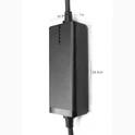 Wymiary przenośnej ładowarki Besen BN60 - 24,5 x 10,5 x 6 cm, wskaźnik LED Wymiary kontrolera przenośnej ładowarki do samochodu elektrycznego Besen BN60 - 24,5 x 10,5 x 6 cm z wskaźnikiem LED, całkowita długość ładowarki 5 m