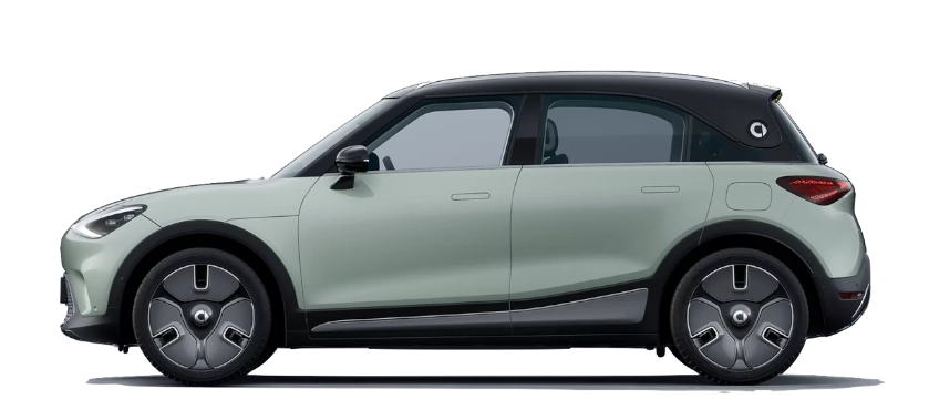 Smart #1 - elektryczny kompaktowy SUV z ładowarką pokładową 7,4 kW lub 22 kW, złączem Type 2 i ładowaniem DC do 150 kW przez CCS2