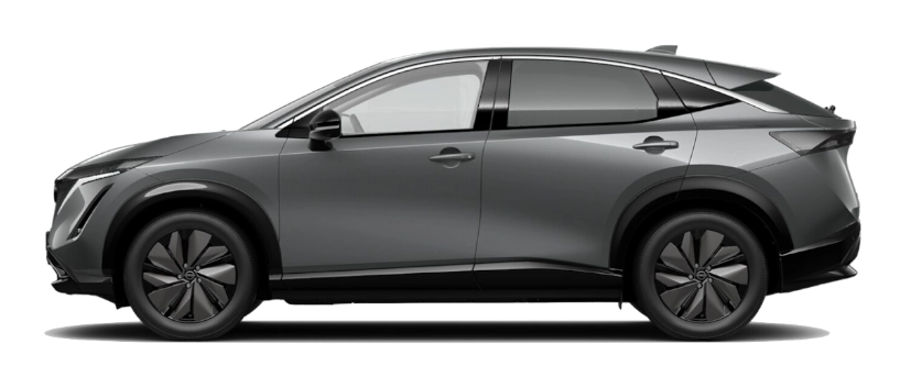 Nissan Ariya 63 kWh sprzed liftingu - elektryczny crossover z baterią 63 kWh netto, ładowaniem AC 7,4 lub 22 kW przez Type 2 i DC 130 kW przez CCS2