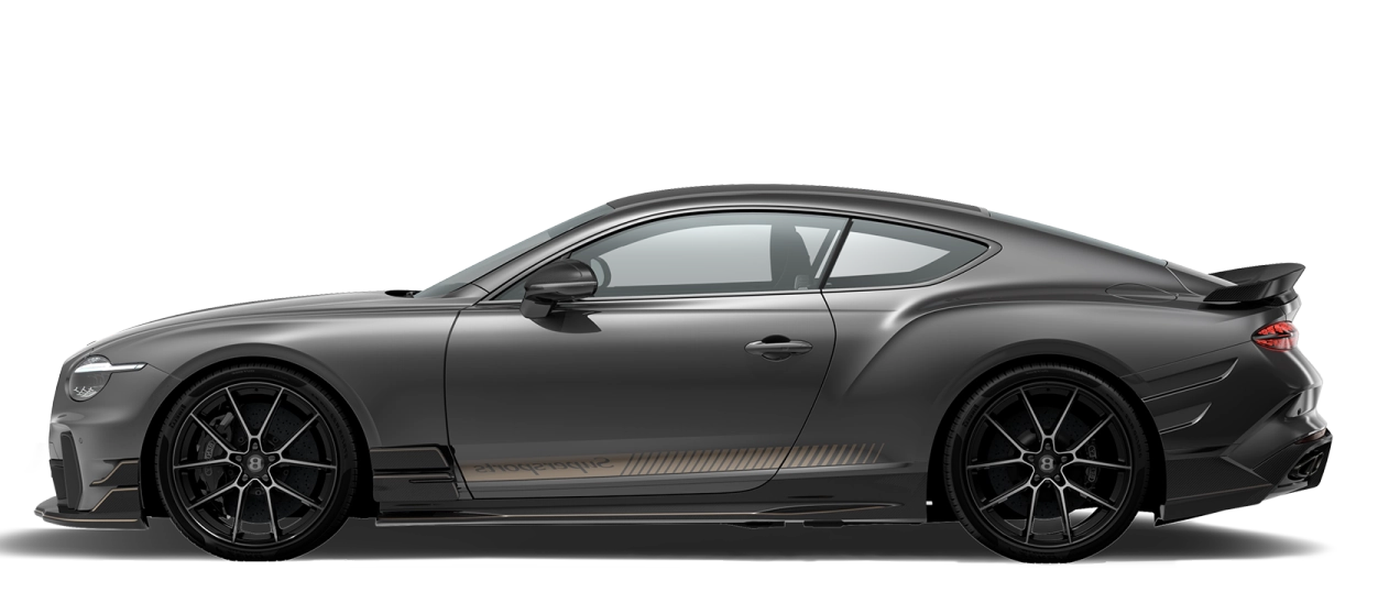 Bentley Continental GT Hybrid z profilu - hybryda plug-in z baterią 25,9 kWh i trójfazowym ładowaniem AC 11 kW przez Type 2