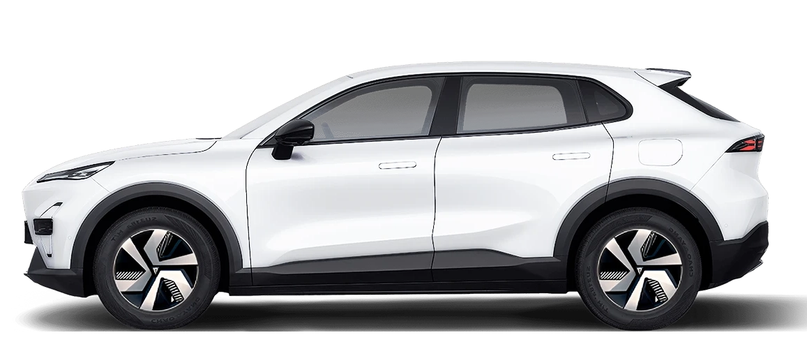 Changan Deepal S05 2026 z profilu - elektryczny SUV z baterią LFP 68,82 kWh, ładowaniem AC 11 kW Type 2 i szybkim ładowaniem DC 200 kW