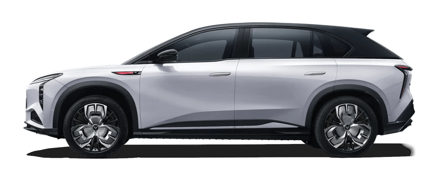 Hongqi E-HS7, znany też jako EHS7 - elektryczny SUV z baterią 111 kWh, trójfazowym ładowaniem AC 11 kW przez Type 2 i szybkim ładowaniem DC do 250 kW