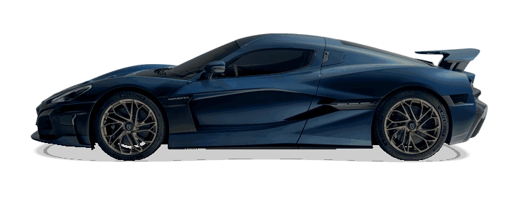 Rimac Nevera od 2022 - elektryczny hipersamochód z baterią 120 kWh, trójfazowym ładowaniem AC 22 kW przez Type 2 i szybkim ładowaniem DC do 500 kW przez CCS2
