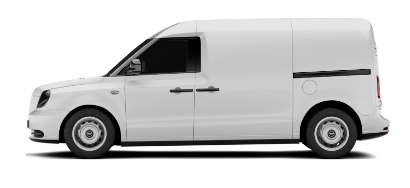 LEVC VN5 - elektryczny van z range extenderem, baterią 34,6 kWh, trójfazową ładowarką pokładową 11 kW lub 22 kW i ładowaniem DC 50 kW przez CCS2
