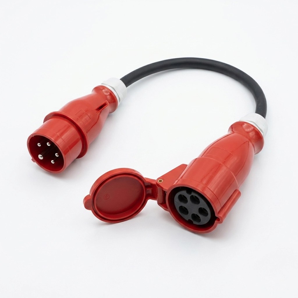 Adapter siłowy CEE 32A na CEE 16A - przejściówka 3-fazowa do ładowarki EV 11 kW