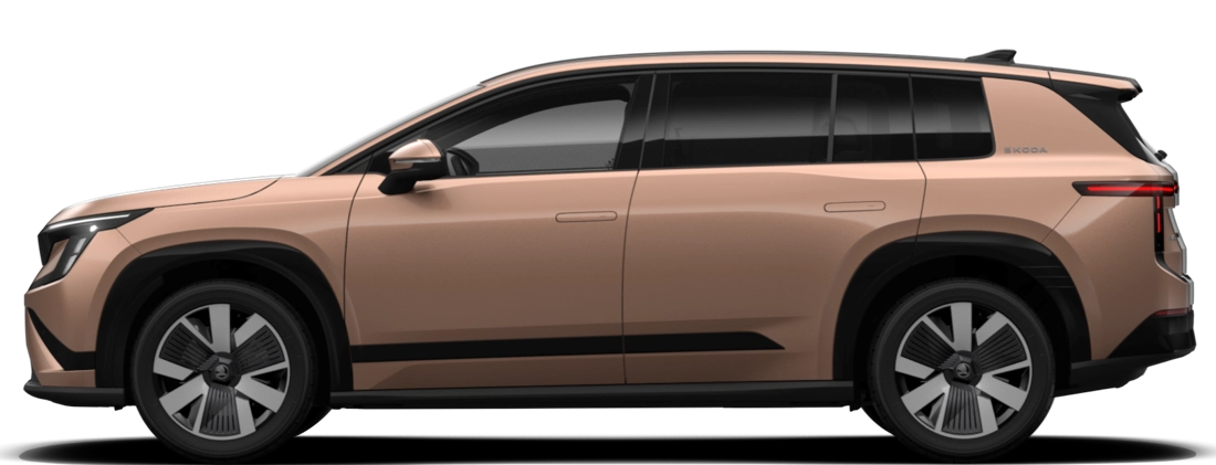 Škoda Peaq - duży elektryczny SUV do siedmiu miejsc z baterią 63 lub 91 kWh, trójfazową ładowarką pokładową 11 kW przez Type 2 i ładowaniem DC do 199 kW przez CCS2