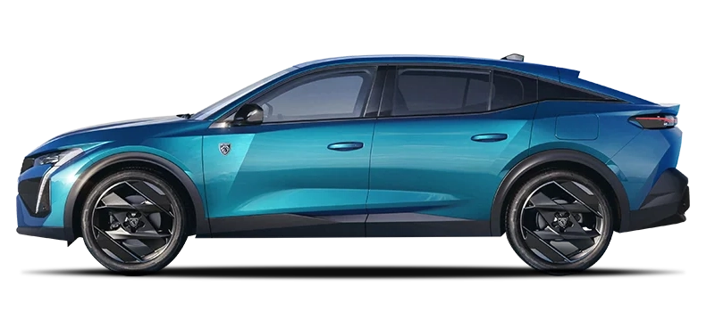 Peugeot 408 HYBRID 225 e-EAT8 - fastback plug-in z baterią 12,4 kWh brutto i jednofazową ładowarką pokładową 3,7 kW lub 7,4 kW przez Type 2