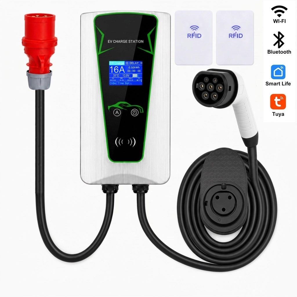 Wallbox 11 kW ST-716 z kartami RFID - kontrola dostępu